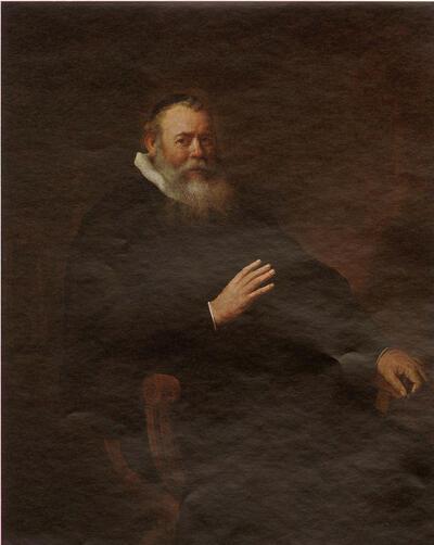 Rembrandt Harmensz Portret van Ds. Eleazar Swalmius