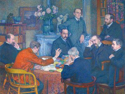 Théo Van Rysselberghe, De lezing door Emile Verhaeren, 1903, MUSEUM VOOR SCHONE KUNSTEN, GENT