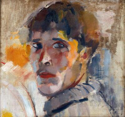 Rik Wouters, Portret van Rik [zonder hoed], olieverf op doek,