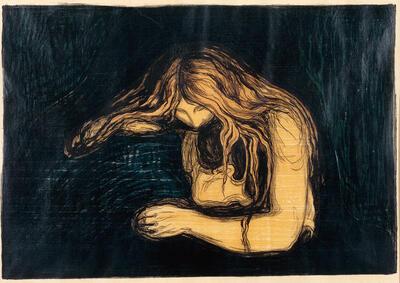 Museum De Reede, Edvard Munch, Vampire II, 1895-1902, litho en houtsnede Museum De Reede, Antwerpen