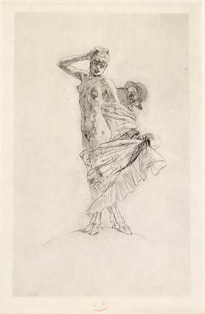 Museum De Reede, Félicien Rops, Le vol et la prostitution dominent le monde, ets / droge naald Museum De Reede, Antwerpen