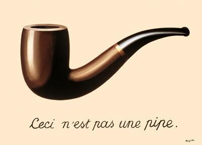 René Magritte, Het verraad van de beelden [Ceci n’est pas une pipe], 1929