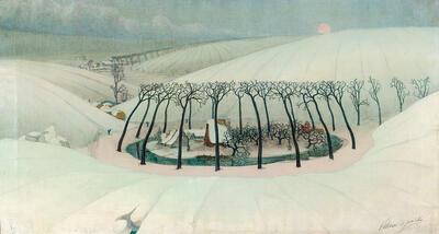 Een recente aanwinst: Valarius De Saedeleer, Winterlandschap in Wales, ca. 1914-1918, olieverf op doek, Museum voor Schone Kunsten Gent, Legaat Jozef en Fernand De Blieck, 2016