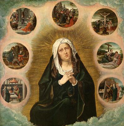Bernard van Orley (+1541), De Zeven Smarten van Maria, ca. 1526, olieverf op paneel, Petrus Alamire,