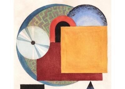 Victor Delhez, Compositie met driehoek, ca 1926