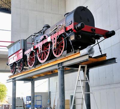 Le Belge heeft zijn plek gekregen in Hal 1 van het museum in wording, Train World, 