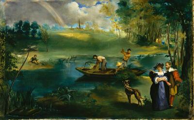Edouard Manet, Fishing, ca. 1862-63, olieverf op doek, Rubens,