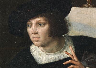 BOZAR, Zelfportret van Bernard van Orley, detail uit de Polyptiek met Job en Lazarus, 1521 KONINKLIJKE MUSEA VOOR SCHONE KUNSTEN VAN BELGIË, BRUSSEL