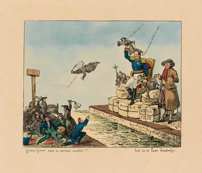 Willem I gooit de jezuïeten uit het land 1829, Nederlanden,