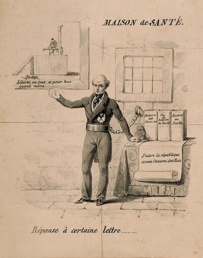Spotprent van Louis de Potter, 1828-1830, Nederlanden,
