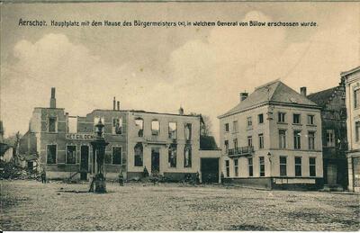 Prentbriefkaart ‘Aerschot. groote oorlog,