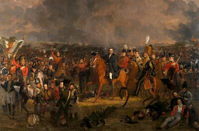 De slag bij Waterloo, J.W. Pieneman, 1824, Rijksmuseum Amsterdam, Nederlanden,