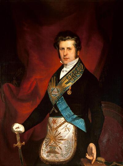 Portret van Hippolyte Metdepenningen, H. De Nobele, ca. 1840, Le Septentrion Gent, Nederlanden,