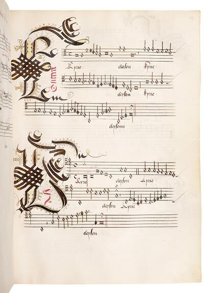 Petrus Alamire, Brussel, KBR, Pierre de la Rue, Missa L’homme armé, een handschrift gemaakt door ‘Scribent B’