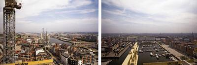 Panoramazichten vanaf het dak van het MAS