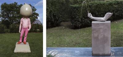 Erwin Wurm, Big Pumkin, Fountain Untitled, Middelheim,