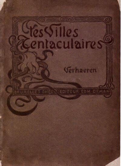 Dichtbundel Les Villes Tentaculaires (1895) van Emile Verhaeren, kaftillustratie van Theo Van Ruysselberghe