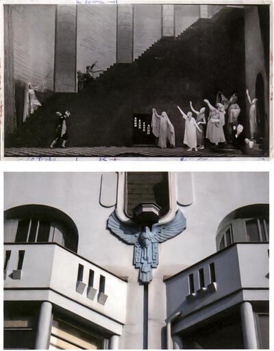 Opvoering van 'L'Oiseau bleu in Moskou, 1908, Villa L'Oiseau bleu in de Patijntjesstraat in Gent, MSK Gent