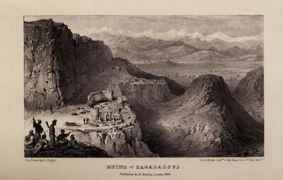 Sagalassos vanuit het westen, naar een schets van R. Bentley