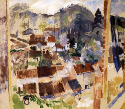 Rik Wouters, Open venster op Bosvoorde, 1914, olieverf op doek,