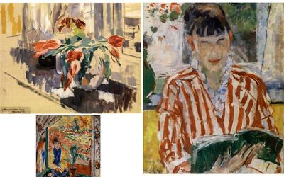 Rik Wouters, Tulpen, Herfst op doek, Lezende vrouw, olieverf op doek,