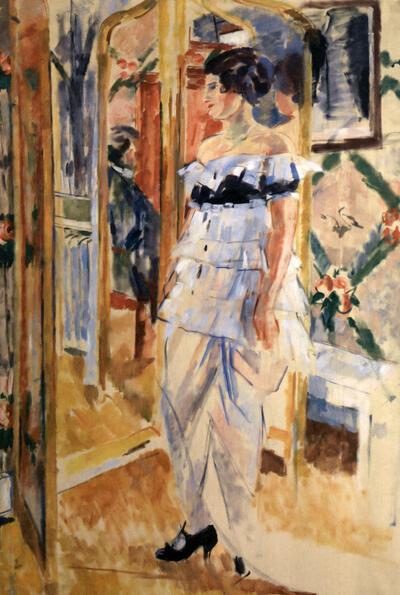 Rik Wouters, Portret van mevrouw Giroux, olieverf op doek,