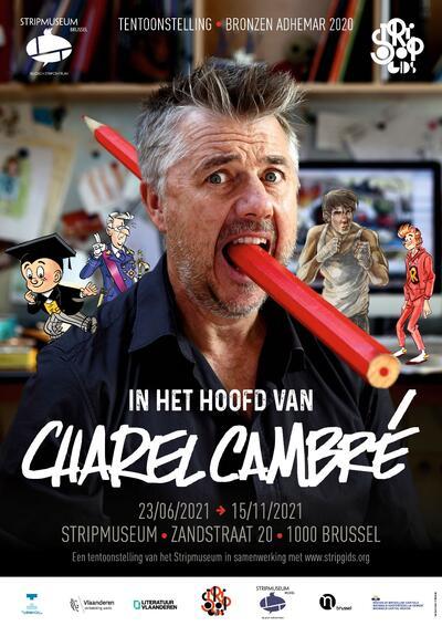 In het hoofd van Charel Cambré - Affiche van de tentoonstelling	