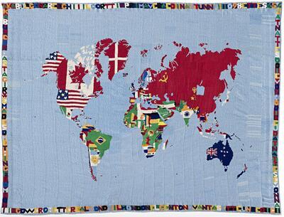 ‘Mappa’ van Alighiero Boetti. 