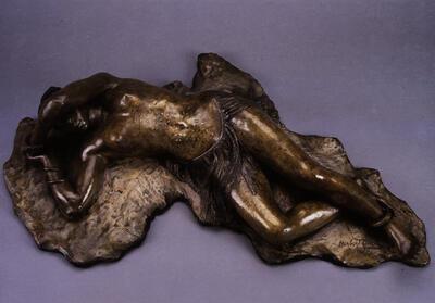 Koloniale kunsten, Herbert Ward, Ingeslapen Afrika, 1902, gips,