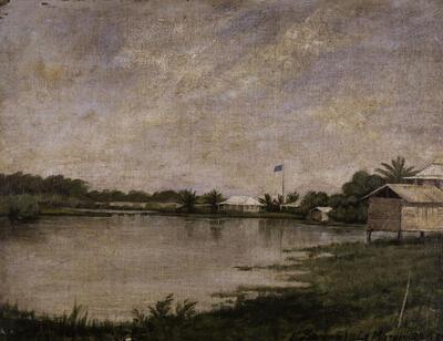 Eugène Laurent, Banana. Le Marais, 1862, olieverf op doek op hout,