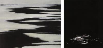 Yves Beaumont, Waterlines (La nit eterna), 2008-2009, olieverf op doek,