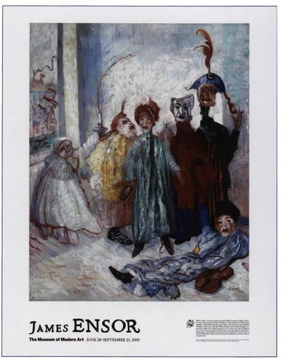 James Ensor, Affiche van de Ensortentoonstelling in het MoMA in NewYork,