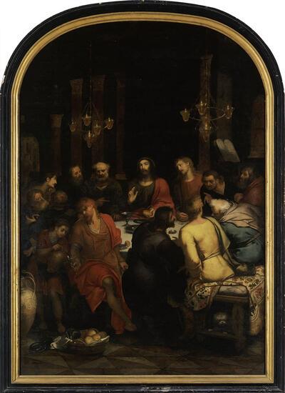 Otto van Veen, Het Laatste Avondmaal, 1592, olieverf op doek, KMSK