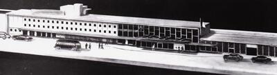 Jan Van Meerbeeck , Station Mechelen, fotografische reproductie ca. 1956, expo 58,