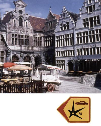 Het folkloristisch dorp Vrolijk België, expo 58,