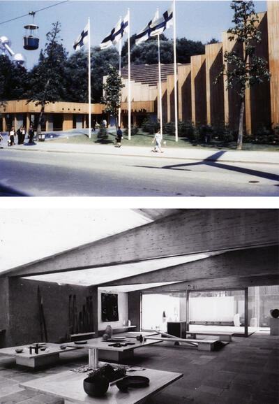 Paviljoen van Finland, Interieur paviljoen Noorwegen, expo 58,
