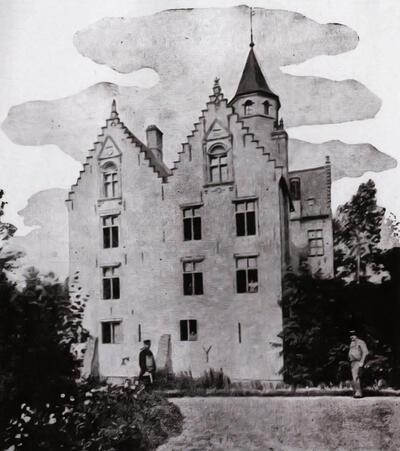 Illustratie uit 'Le fief-manoir', Tome I, Arthur Merghelynck,