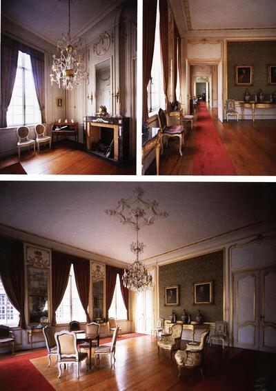 Het boudoir, de doorkijk of enfilade, het grote salon, Arthur Merghelynck