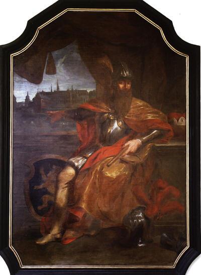 Hertog Godfried met de Baard, stichter van de abdij, Zuidelijke Nederlanden, parkabdij,
