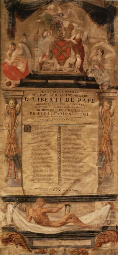 Huldedicht voor Libert de Pope, abt van de abdij van Park, Theodoor Lips, 1682, Parkabdij,
