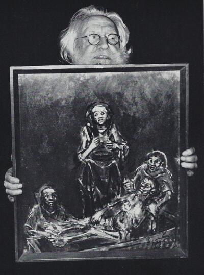 Albert Servaes met De kruisweg van Afsnee, Statie 14