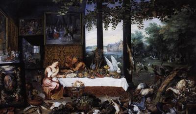 Jan Brueghel en Peter Paul Rubens, Allegorie op de smaak, 1618, paneel, 