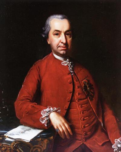 Anoniem Transsylvanisch schilder, Portret van Samuel von Brukenthal, 18de eeuw, olieverf op doek, Brukenthal museum, 