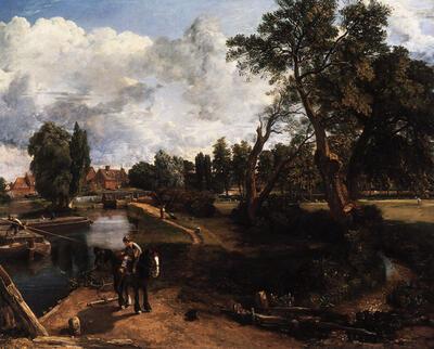 John Constable, Flatford Mill, 1817, olieverf op doek,  brits