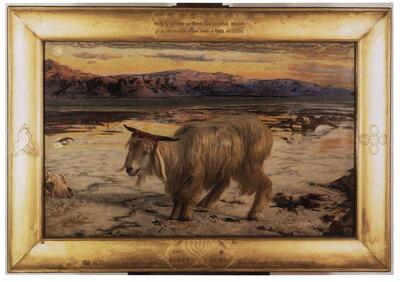 William Holman Hunt, De zondebok, 1854-55, olieverf op doek, brits,