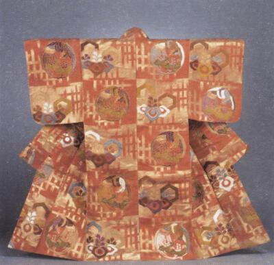Nō-kostuum van het karaori-type, eerste helft 19de eeuw, Japanse kunst,