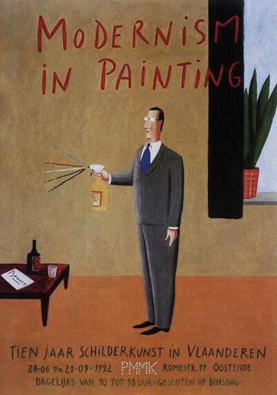 Met de tentoonstelling Modernism in Painting ( 1992) wilde het Oostendse PMMK bewijzen dat de Vlaamse schilders stevig werk hadden geleverd. Schilderkunst.