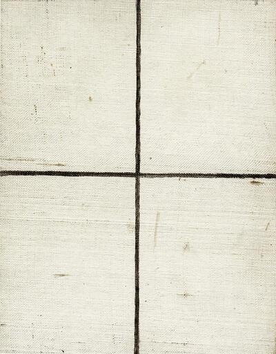 Dan Van Severen, Zonder titel, 1990, inkt op canvas en paneel, schilderkunst,