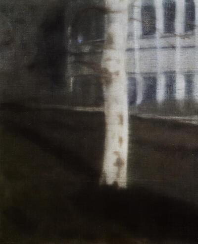 Bert De Beul, Zonder titel, 1994, olieverf op doek, schilderkunst,