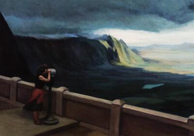 Karin Hanssen, View, 2003, olieverf op doek, schilderkunst,